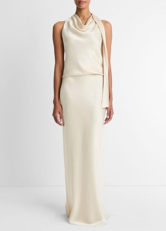 VINCE Women Satin Bias Column Skirt in Skirts BONA