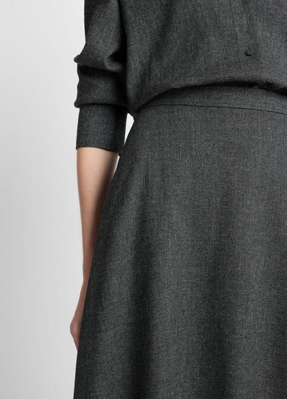 VINCE Women Italian Jaspe Full Skirt in Skirts MEDIUM HEATHER GREY