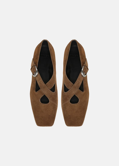 VINCE Women Cici Suede Flat in Loafers & Flats ELMWOOD