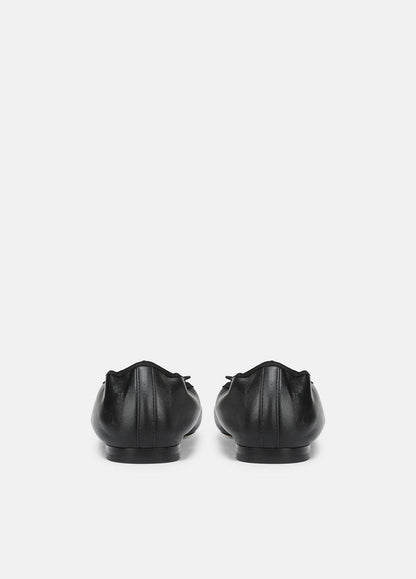 VINCE Women Darla Leather Ballet Flat in Loafers & Flats BLACK