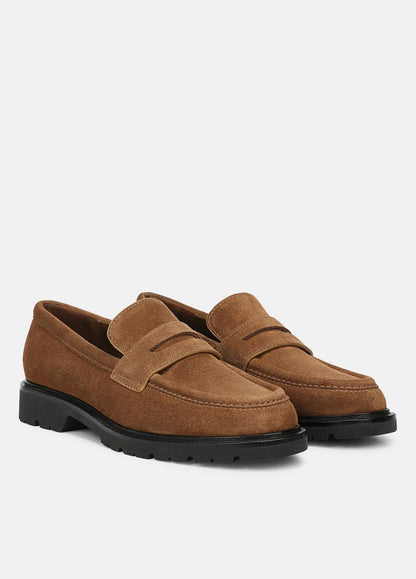 VINCE Women Siena Suede Lug-Sole Loafer in Loafers & Flats ELM WOOD