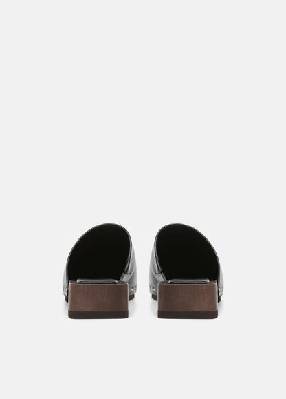 VINCE Women Margarita Leather Clog in Loafers & Flats BLACK