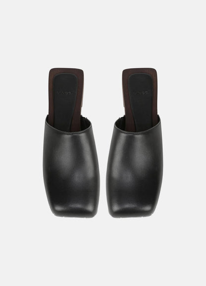 VINCE Women Margarita Leather Clog in Loafers & Flats BLACK