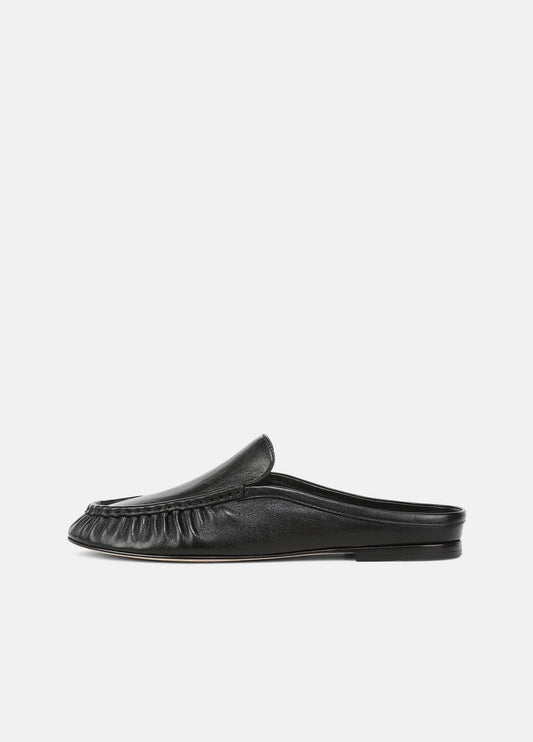 VINCE Women Tevin Leather Mule in Loafers & Flats BLACK