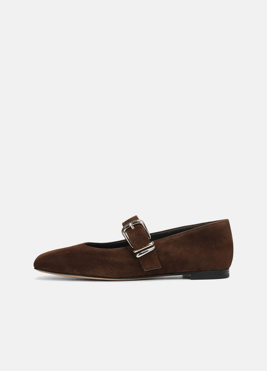 VINCE Women Daniela Suede Mary Jane Flat in Loafers & Flats CLOVE