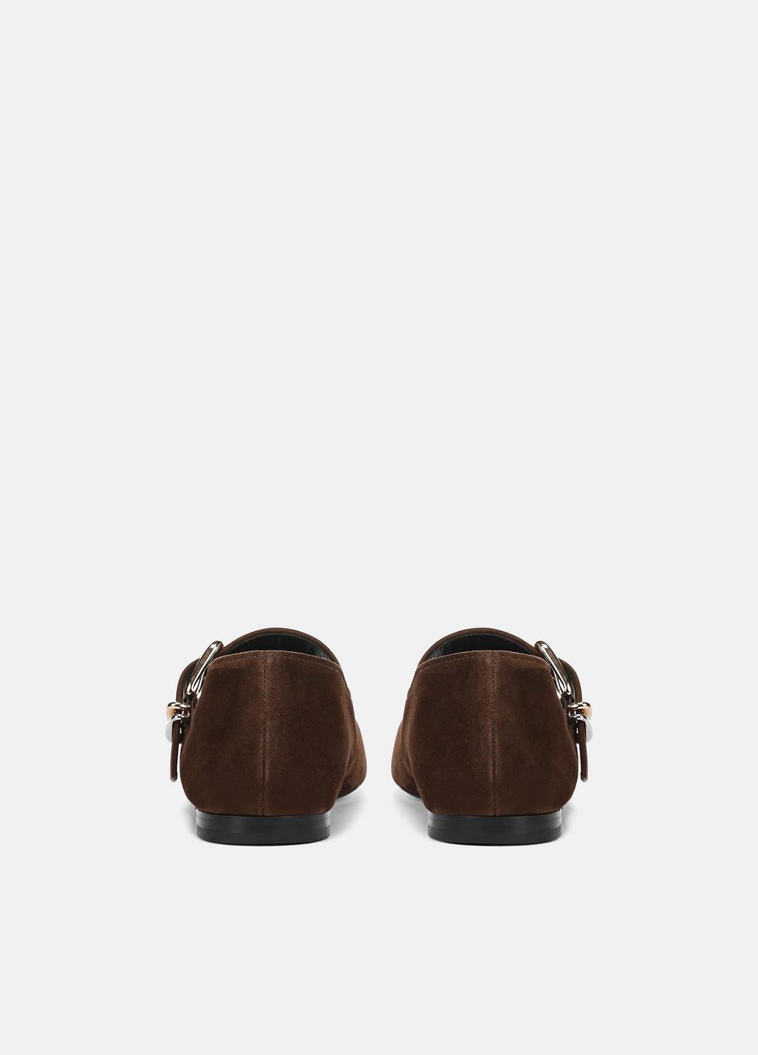 VINCE Women Daniela Suede Mary Jane Flat in Loafers & Flats CLOVE