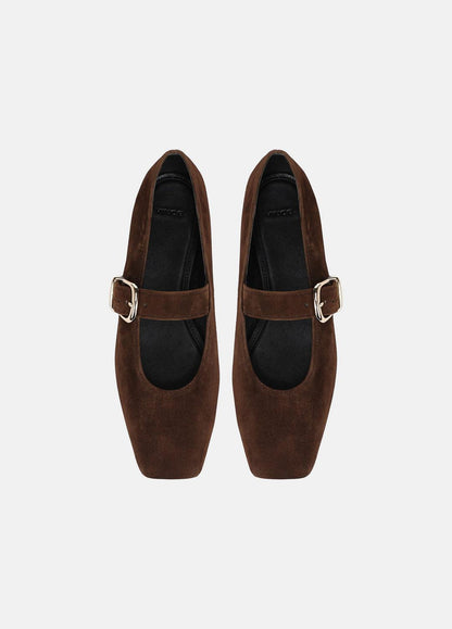 VINCE Women Daniela Suede Mary Jane Flat in Loafers & Flats CLOVE