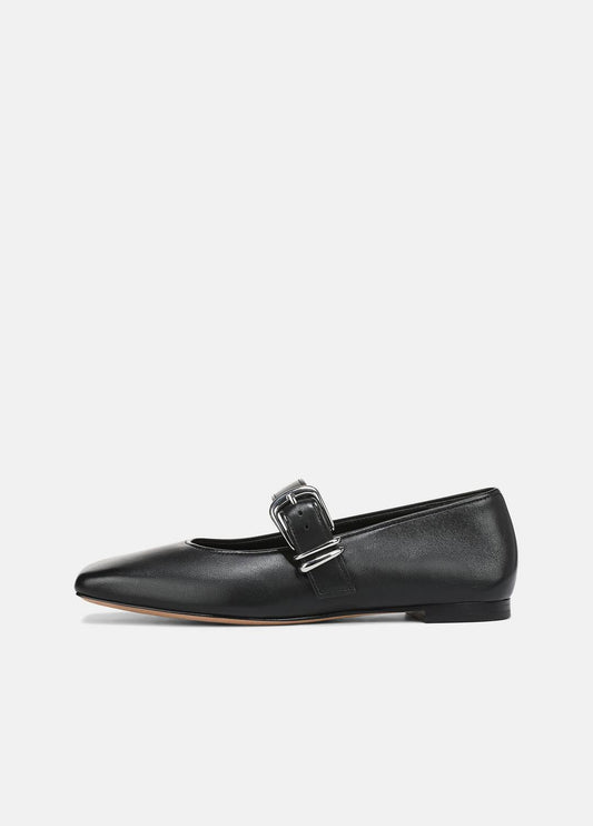 VINCE Women Daniela Leather Mary Jane Flat in Loafers & Flats BLACK