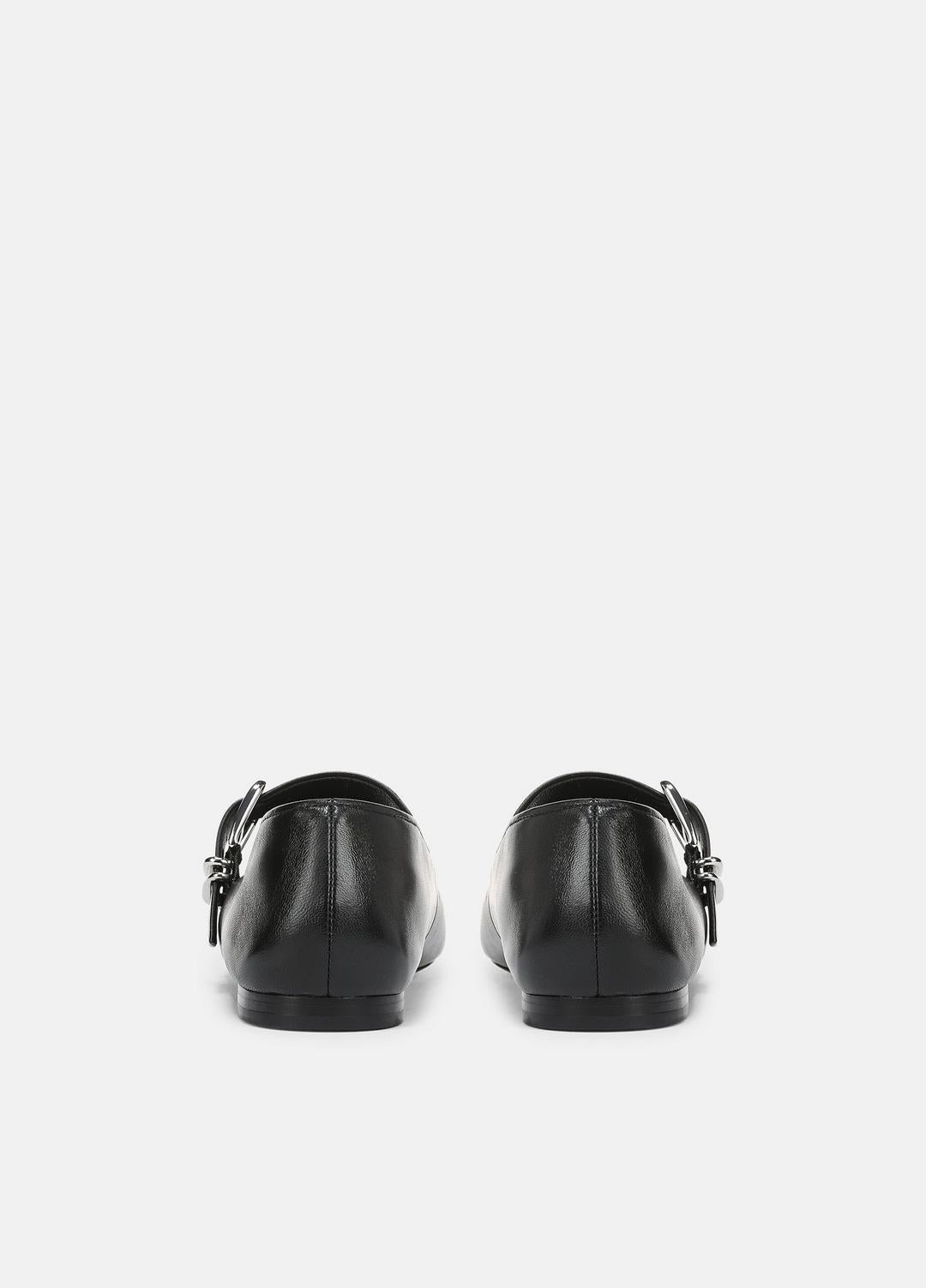 VINCE Women Daniela Leather Mary Jane Flat in Loafers & Flats BLACK