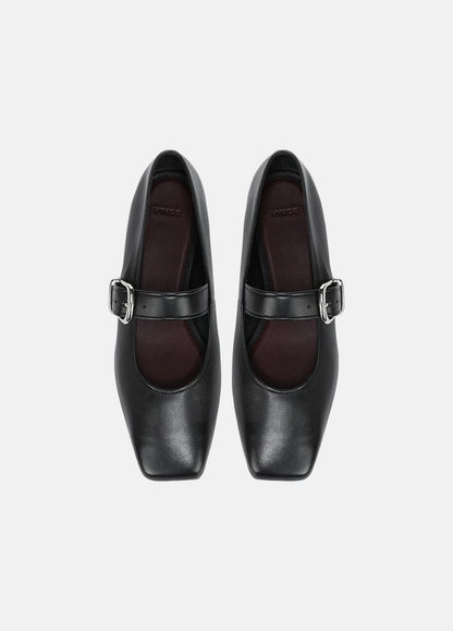 VINCE Women Daniela Leather Mary Jane Flat in Loafers & Flats BLACK