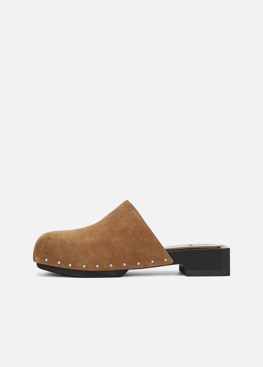 VINCE Women Margarita Suede Clog in Loafers & Flats ELMWOOD