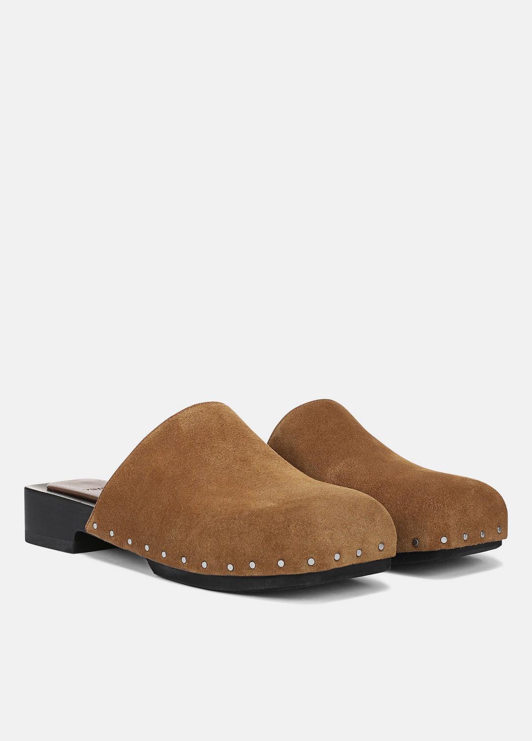 VINCE Women Margarita Suede Clog in Loafers & Flats ELMWOOD