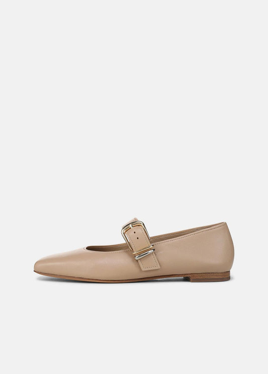 VINCE Women Daniela Leather Mary Jane Flat in Loafers & Flats WARM ALMOND