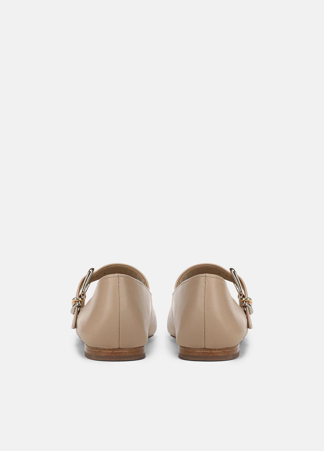 VINCE Women Daniela Leather Mary Jane Flat in Loafers & Flats WARM ALMOND