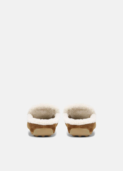VINCE Women Berkley Shearling Driving Mule in Loafers & Flats ELM WOOD