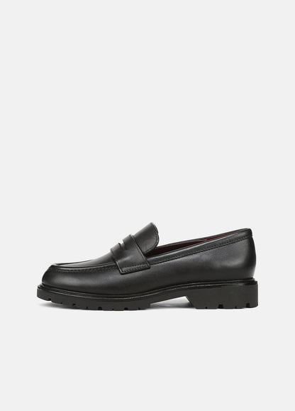 VINCE Women Siena Leather Lug-Sole Loafer in Loafers & Flats BLACK