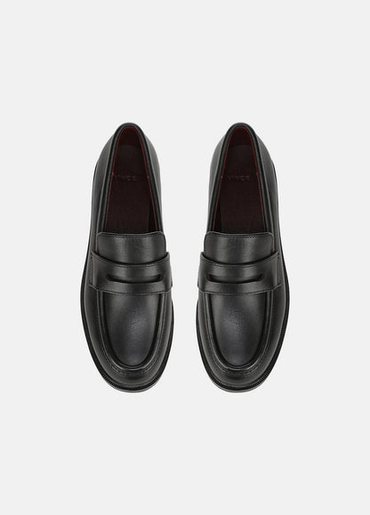 VINCE Women Siena Leather Lug-Sole Loafer in Loafers & Flats BLACK