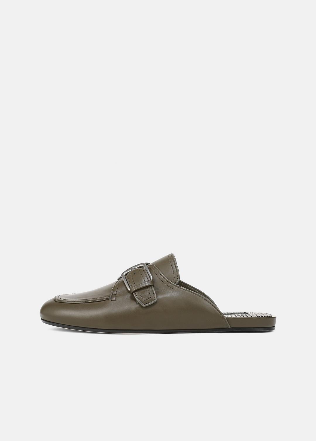 VINCE Women Minetta Leather Loafer Mule in Loafers & Flats MILITARE
