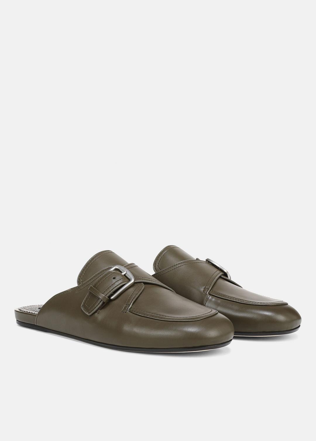 VINCE Women Minetta Leather Loafer Mule in Loafers & Flats MILITARE