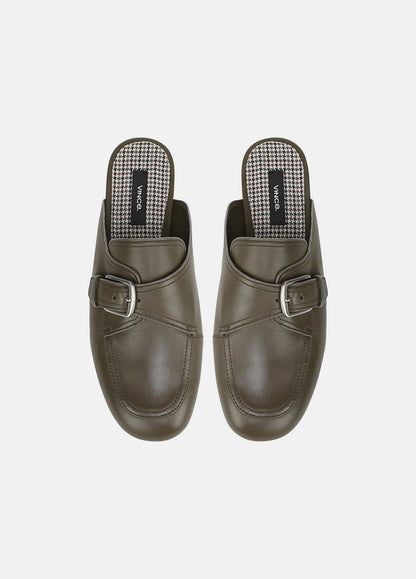 VINCE Women Minetta Leather Loafer Mule in Loafers & Flats MILITARE