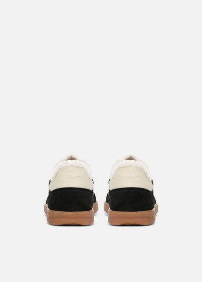 VINCE Women Oasis Suede & Shearling Sneaker in Sneakers BLACK