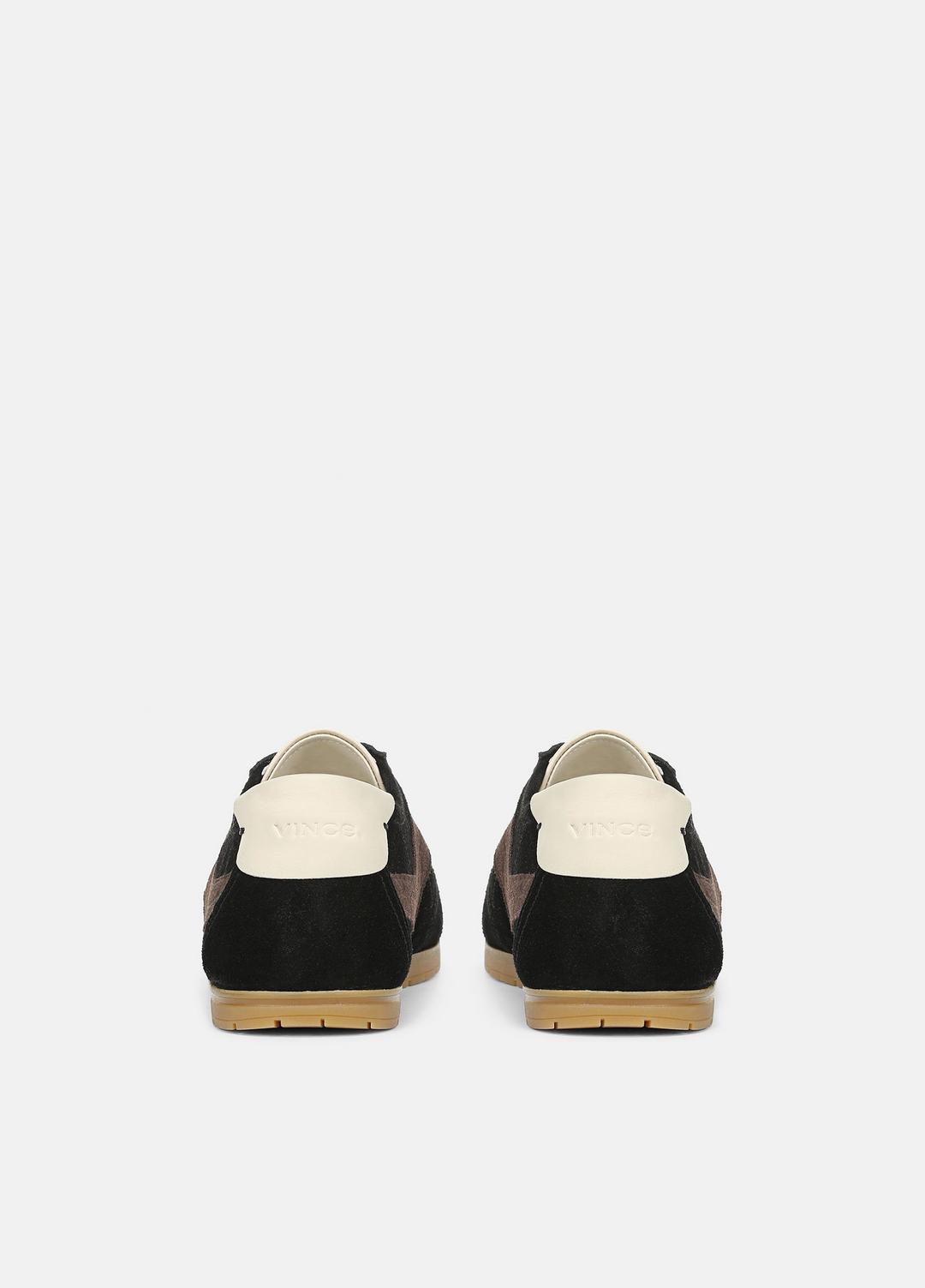 VINCE Women LA Suede & Leather Runner Sneaker in Sneakers BLACK/DARK MOCHA