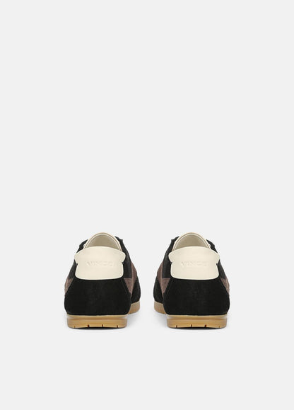 VINCE Women LA Suede & Leather Runner Sneaker in Sneakers BLACK/DARK MOCHA
