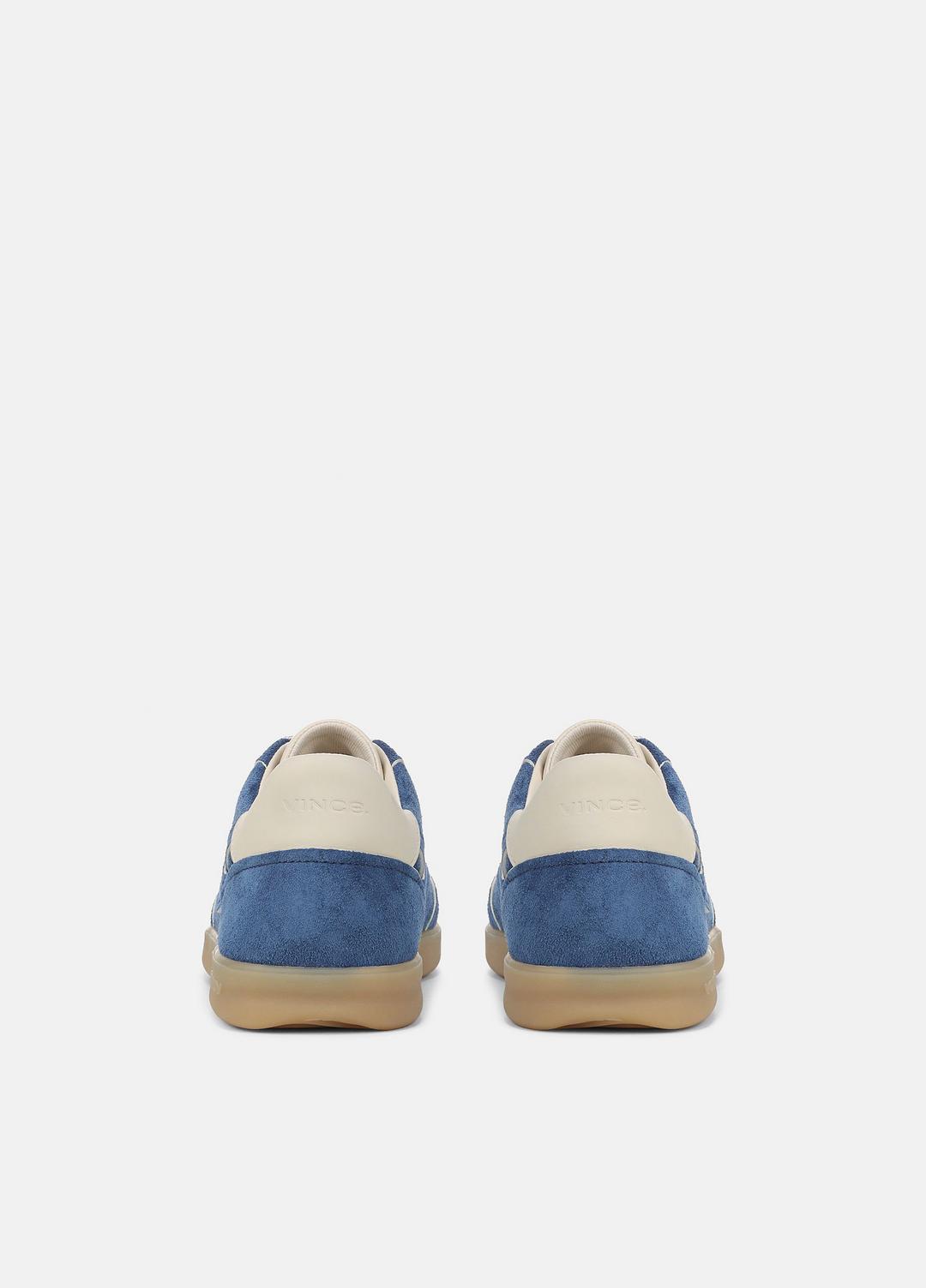 VINCE Women Oasis Contrast-Edge Suede Sneaker in Sneakers INDIGO/FLAX