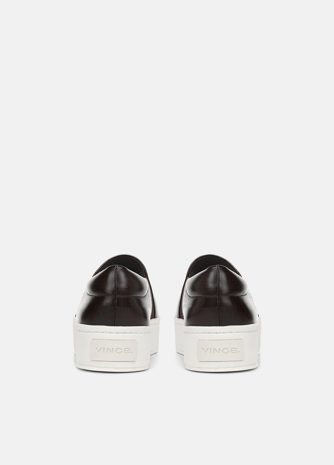 VINCE Women Warren Leather Sneaker in Sneakers GANACHE