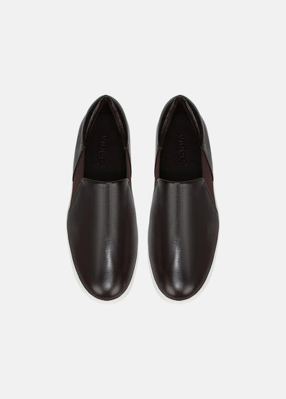 VINCE Women Warren Leather Sneaker in Sneakers GANACHE