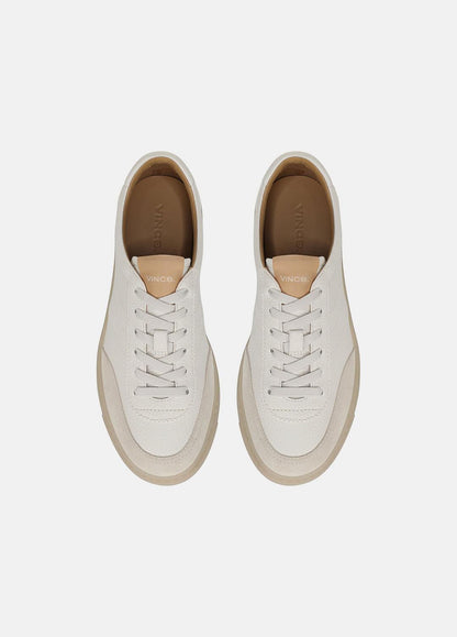 VINCE Women Palm Leather & Suede Sneaker in Sneakers MILK/MOONLIGHT