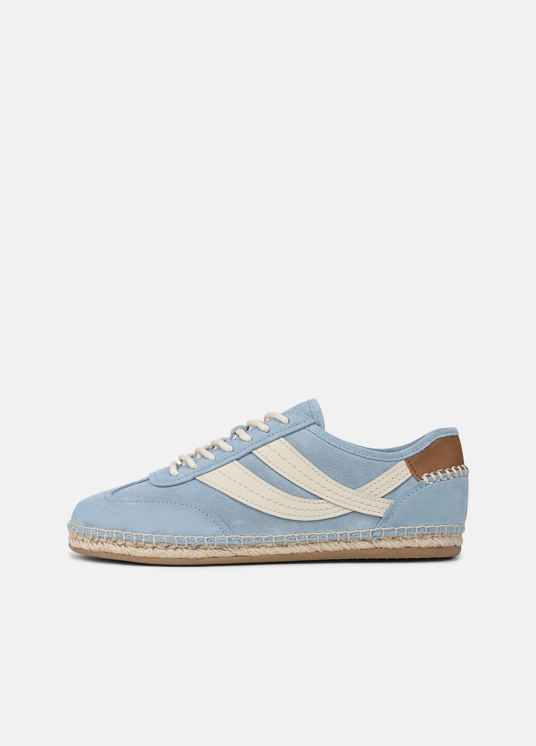 VINCE Women Oasis Suede & Leather Espadrille Sneaker in Sneakers GLACIAL BLUE/FLAX