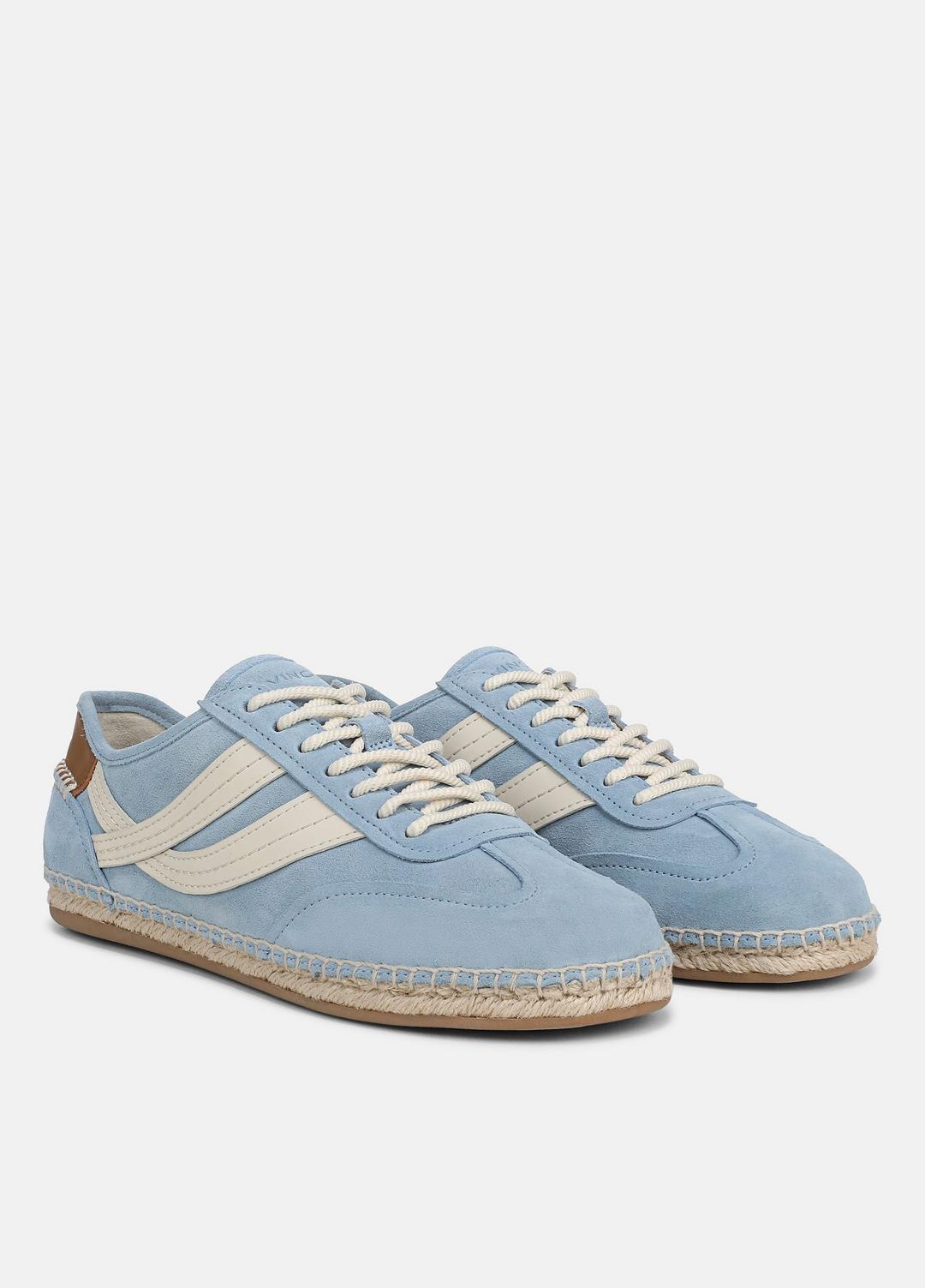 VINCE Women Oasis Suede & Leather Espadrille Sneaker in Sneakers GLACIAL BLUE/FLAX