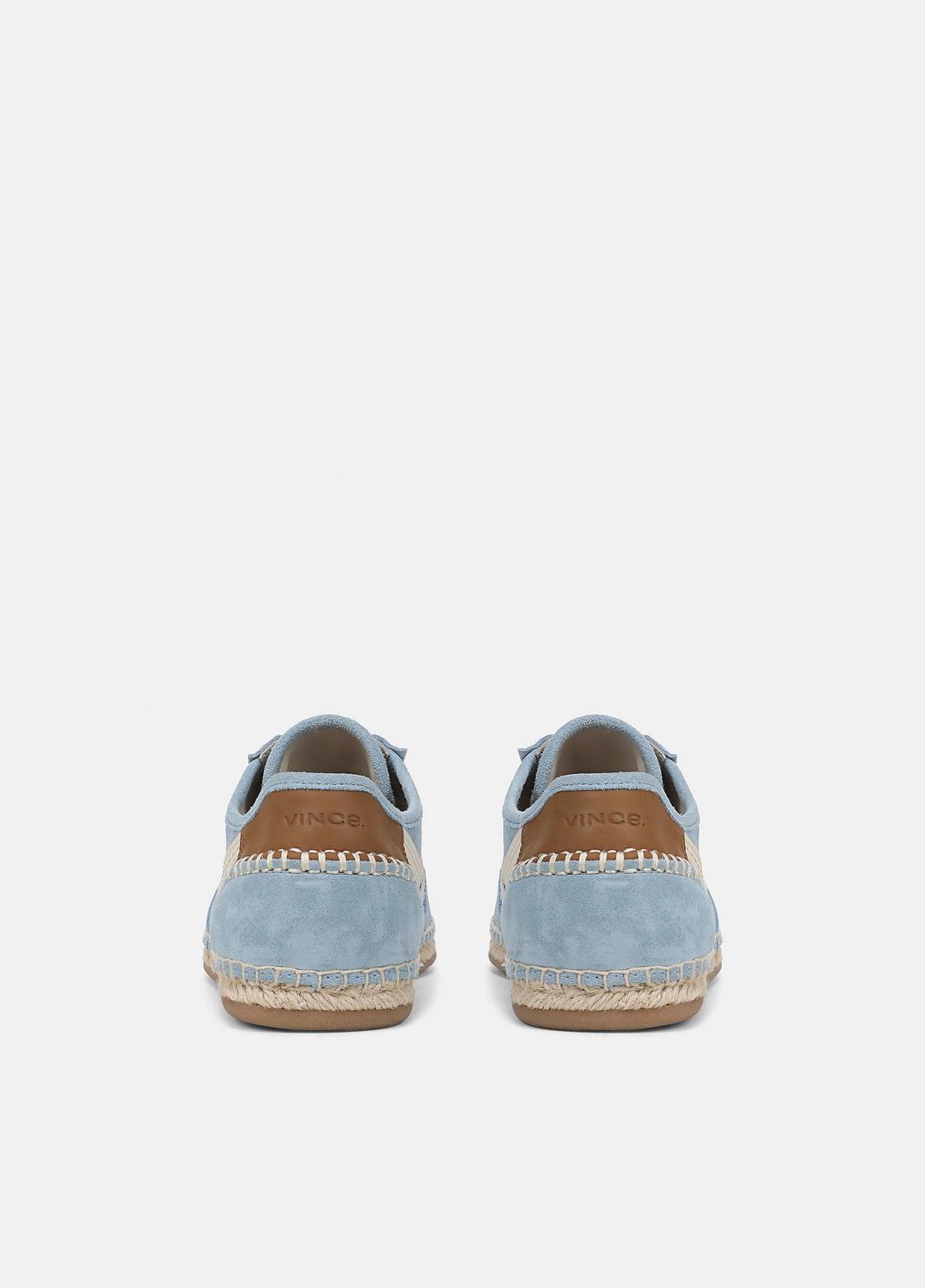 VINCE Women Oasis Suede & Leather Espadrille Sneaker in Sneakers GLACIAL BLUE/FLAX