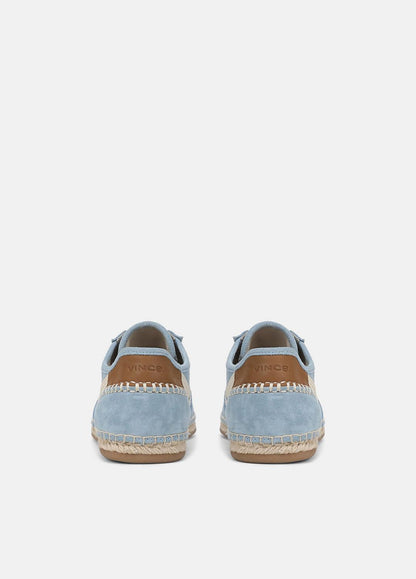 VINCE Women Oasis Suede & Leather Espadrille Sneaker in Sneakers GLACIAL BLUE/FLAX