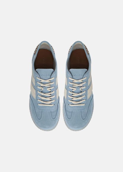 VINCE Women Oasis Suede & Leather Espadrille Sneaker in Sneakers GLACIAL BLUE/FLAX