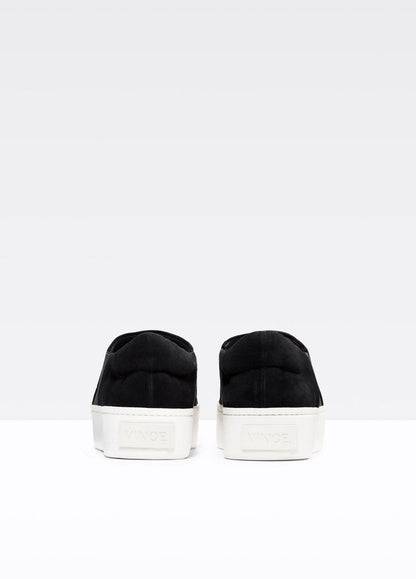 VINCE Women Suede Warren Sneaker in Sneakers BLACK