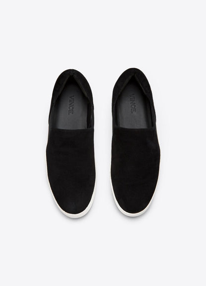 VINCE Women Suede Warren Sneaker in Sneakers BLACK
