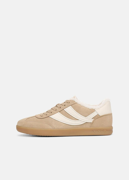 VINCE Women Oasis Suede & Shearling Sneaker in Sneakers SAND TRAIL