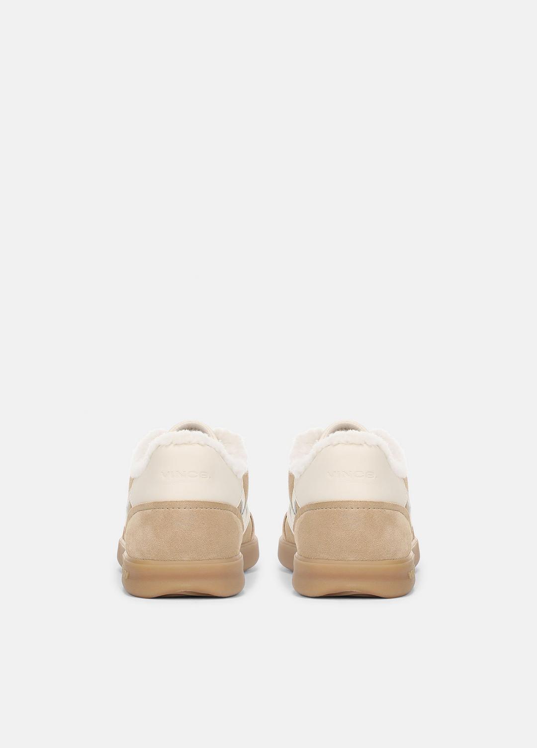 VINCE Women Oasis Suede & Shearling Sneaker in Sneakers SAND TRAIL
