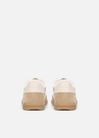 VINCE Women Oasis Suede & Shearling Sneaker in Sneakers SAND TRAIL