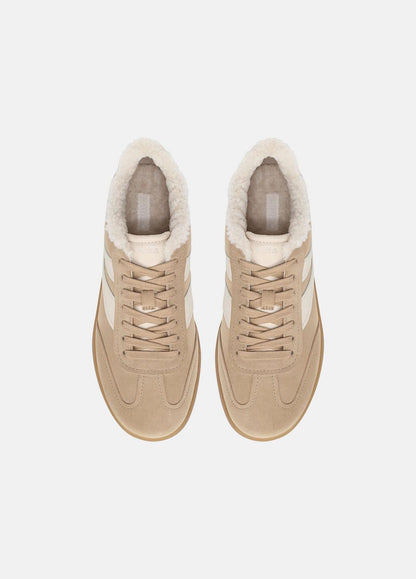 VINCE Women Oasis Suede & Shearling Sneaker in Sneakers SAND TRAIL