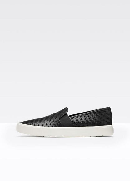 VINCE Women Women's Blair Perforated Leather Sneakers BLACK