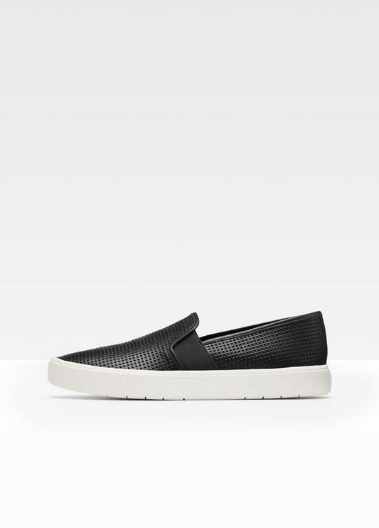 VINCE Women Women's Blair Perforated Leather Sneakers BLACK