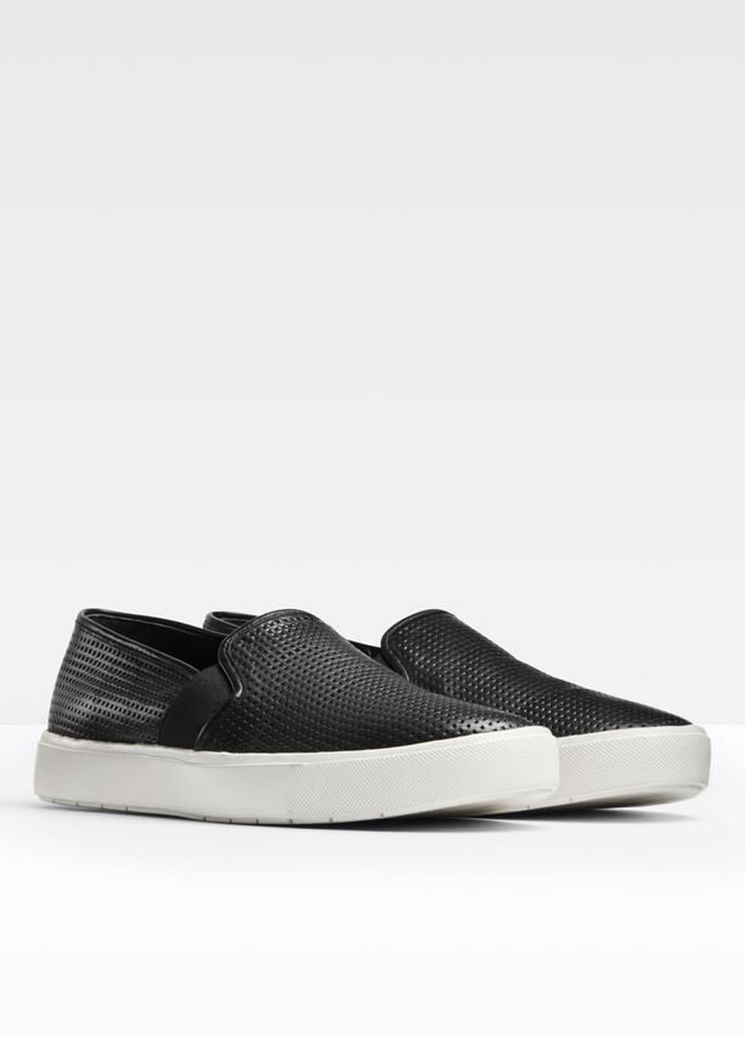 VINCE Women Women's Blair Perforated Leather Sneakers BLACK