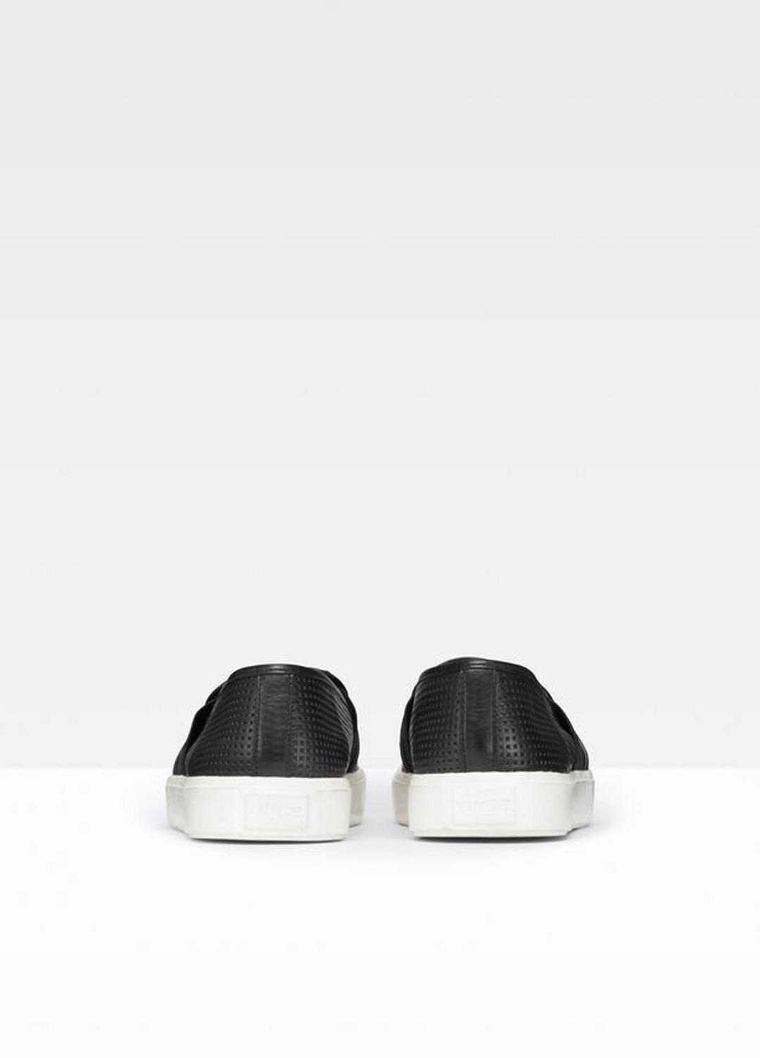VINCE Women Women's Blair Perforated Leather Sneakers BLACK