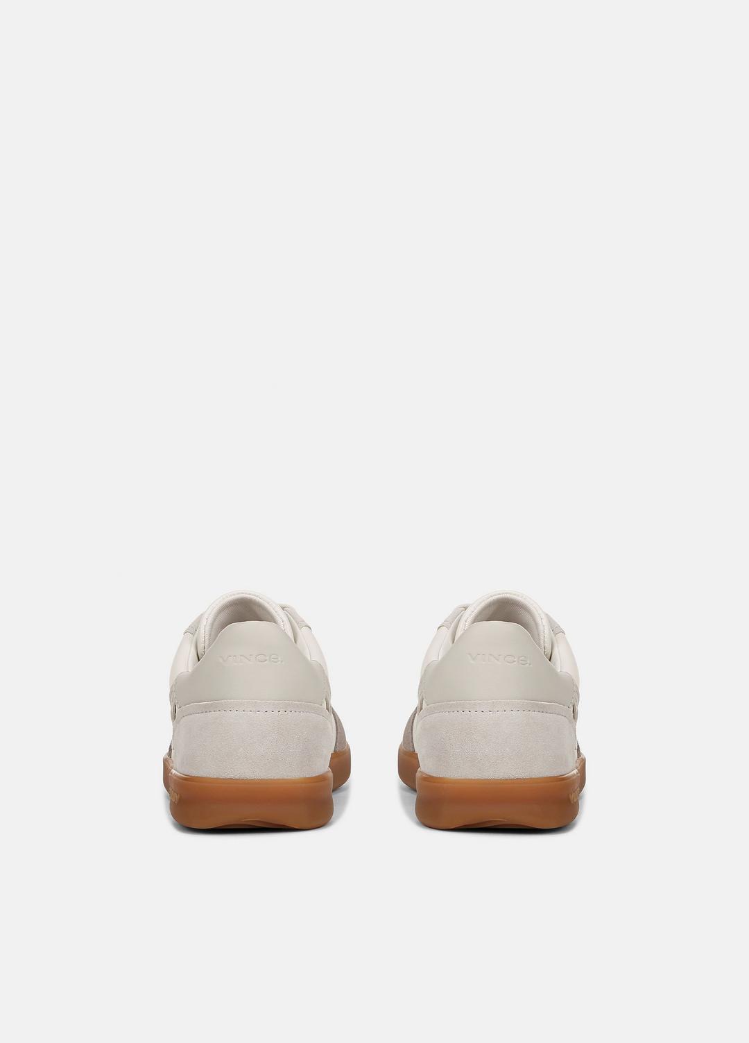 VINCE Women Oasis Leather and Suede Sneaker in Sneakers WHITE FOAM/HORCHATA/HAZELSTONE