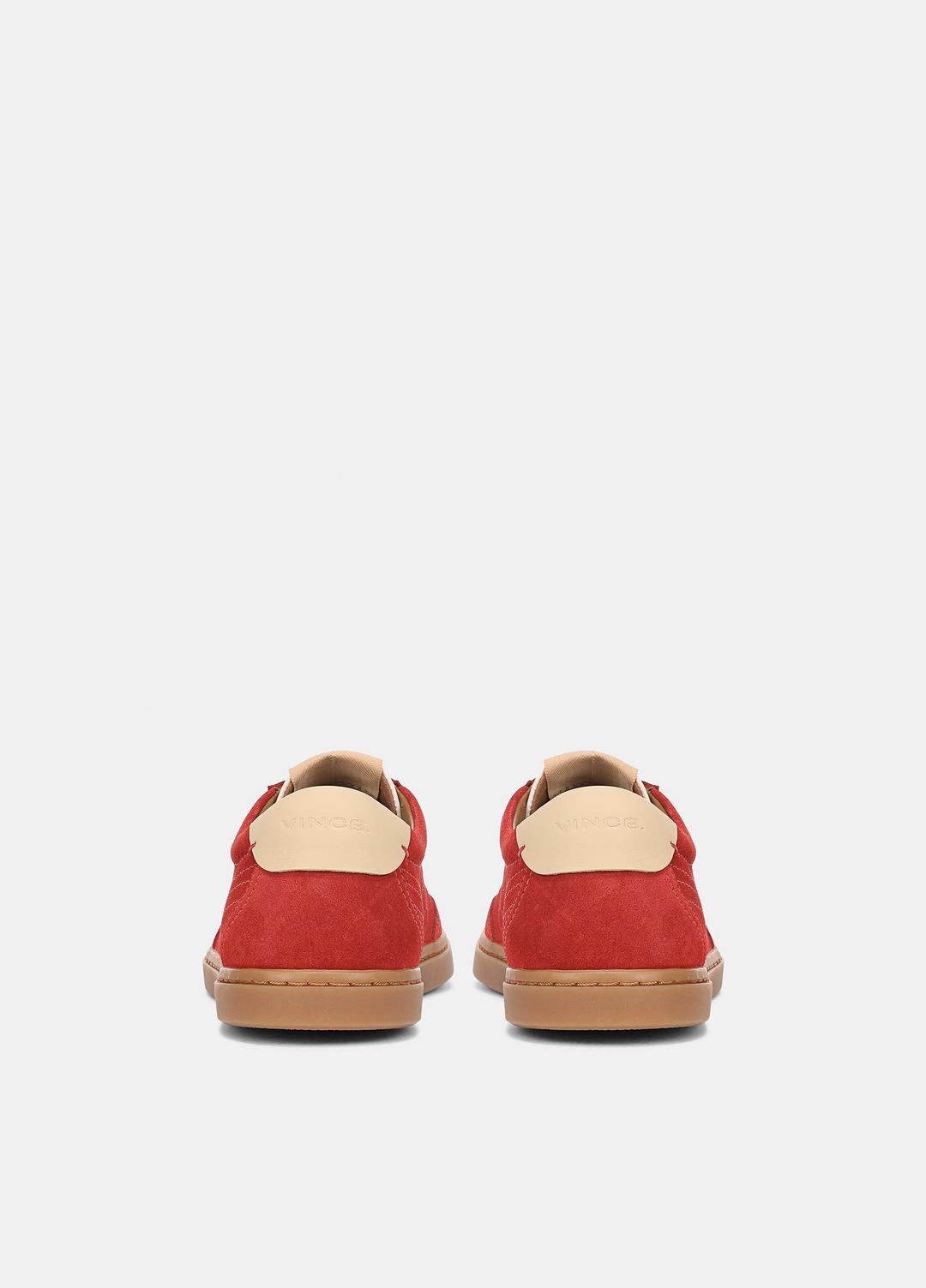 VINCE Women Palm Suede Sneaker in Sneakers POPPY RED