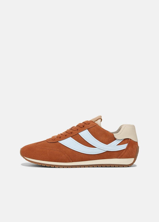 VINCE Women Oasis Suede & Leather Runner Sneaker in Sneakers VINTAGE EMBER/CELESTE
