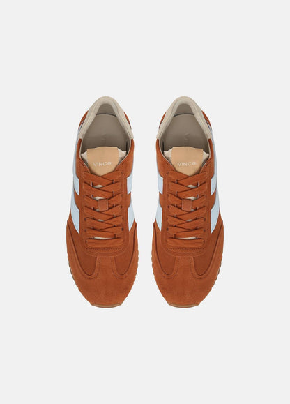 VINCE Women Oasis Suede & Leather Runner Sneaker in Sneakers VINTAGE EMBER/CELESTE
